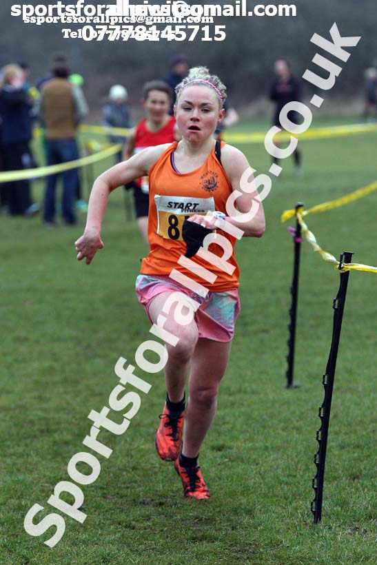 Senior and veteran womens 2018 Durham Cathedral Cross Country Relay. Photo:  David T. Hewitson/Sports for All Pics